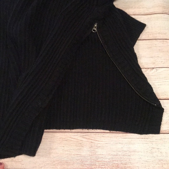 Madewell Tracklist Side-Zip Pullover Ribbed Sweater Size Large - Picture 6 of 16